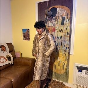 Johnny Was Cream and Brown Teddy Jacket